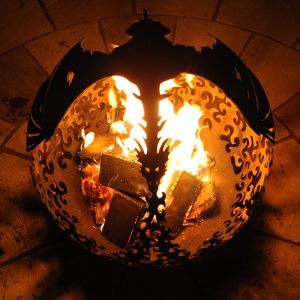 Flying Dragon Firepit Sphere 650mm - Ready for Immediate Dispatch